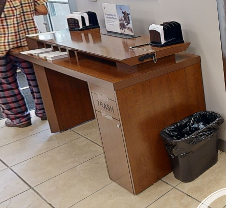 Cheque desk