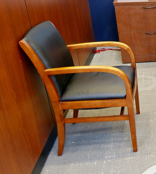 Black guest chair