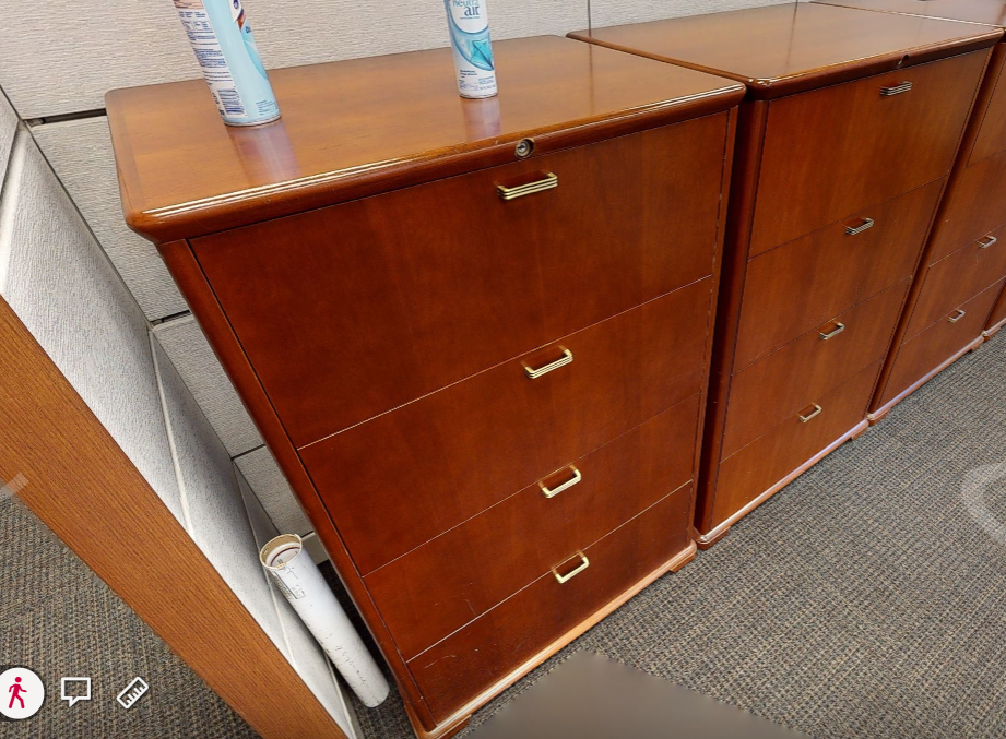 Filing Cabinet - 4 Drawer, Wood