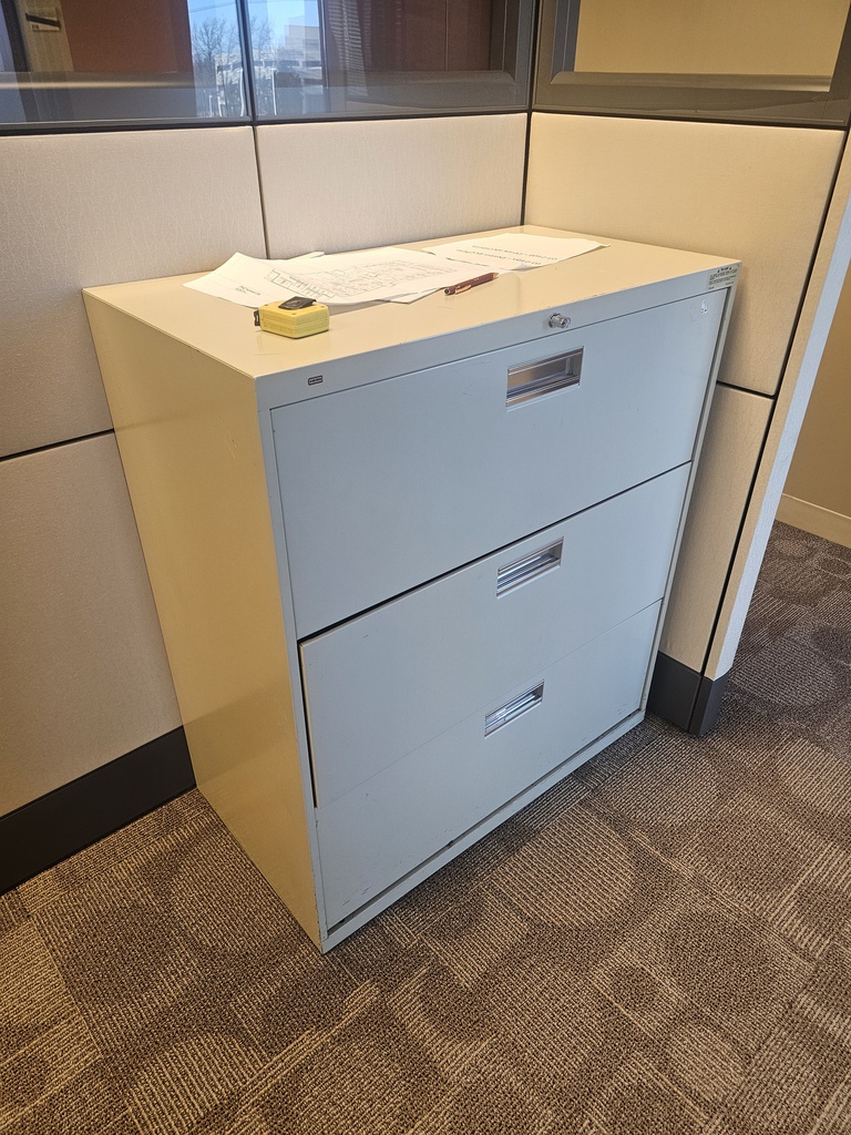 3 Drawer Lateral file-Beige