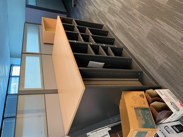 Wooden Map Storage Unit Lagre