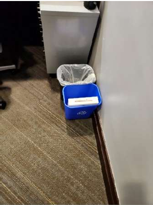 Blue Recycle Bins