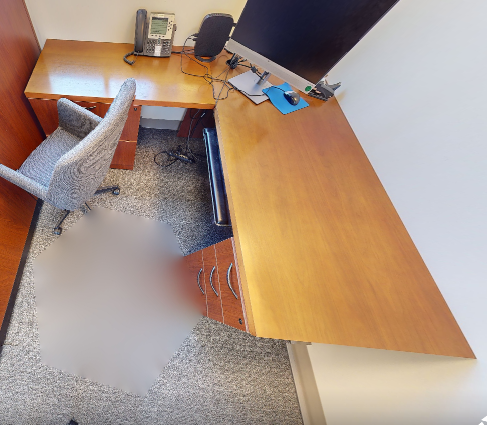 L-shaped desk
