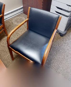Black guest chair