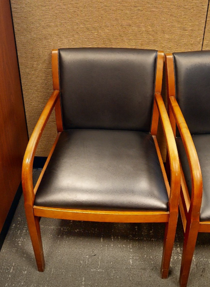 Black guest chair