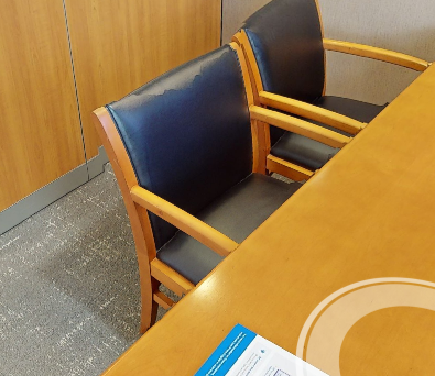 Black guest chair