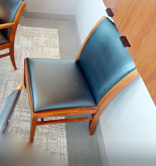 Black side chair