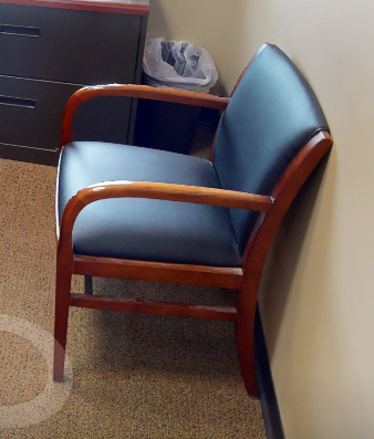 Black guest chair