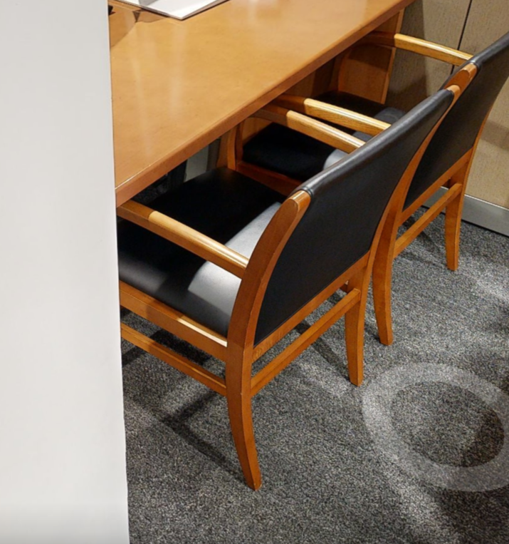 Black guest chair