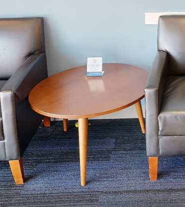 Round coffee table, wood