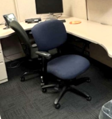 Foam Task Chairs (Black, Blue)