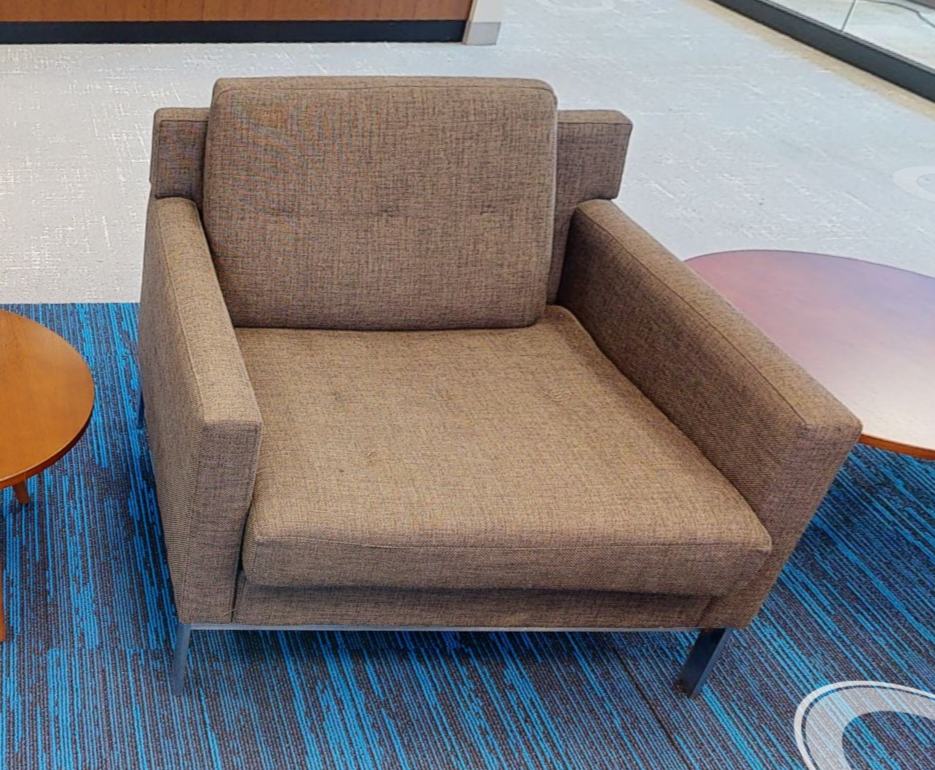 Brown lounge chair