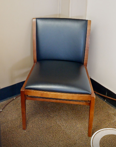 Black side chair no arms