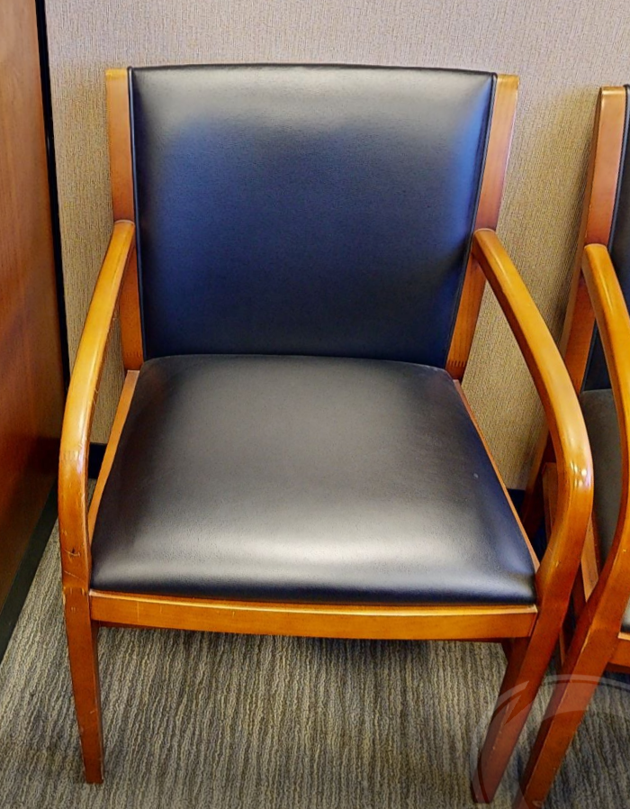 Black guest chair
