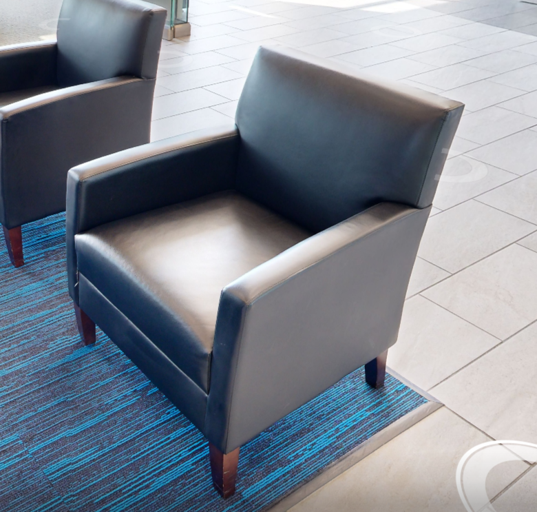 Black lounge chair