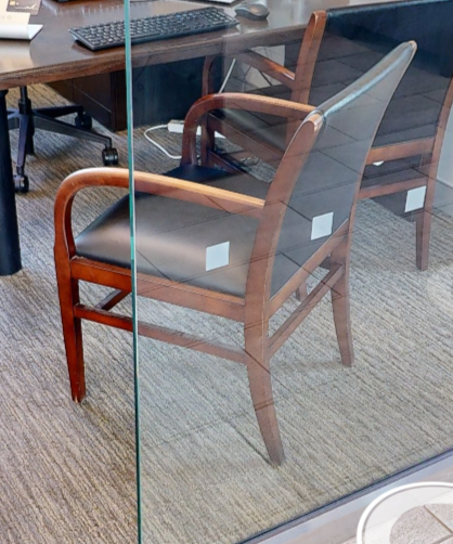 Black guest chair