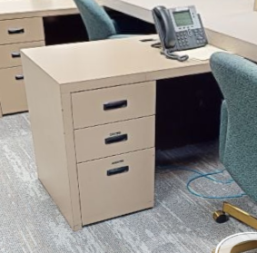 3D pedestal desk