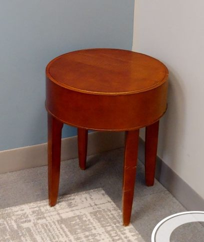 Round side table