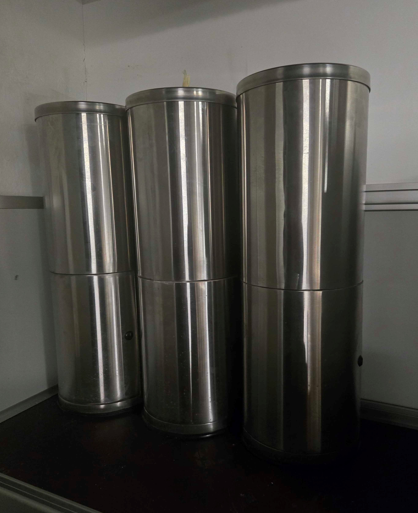 12"x12"x36" Sanitizing Wipe Cannister