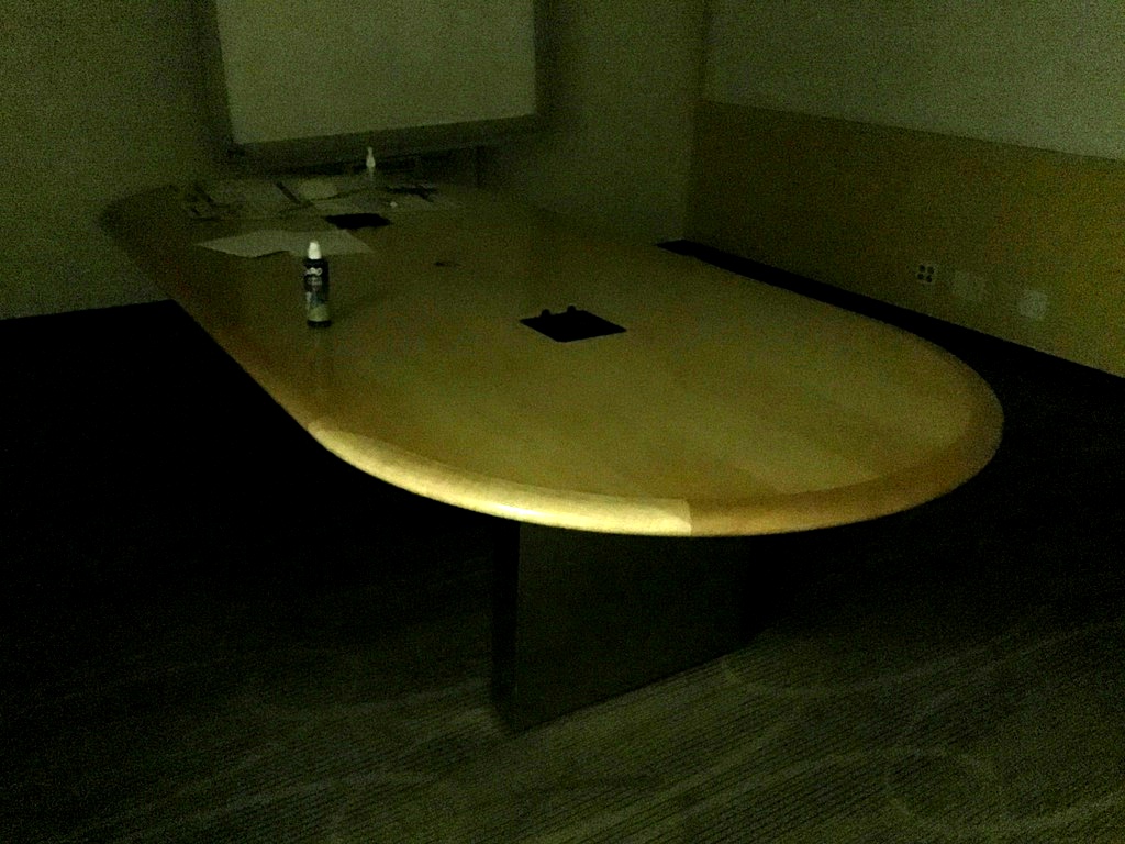 L120" W53" H29" Conf table Maple