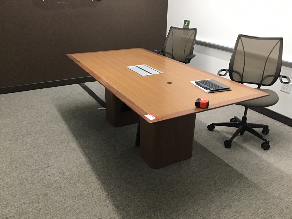 L84" W42" H29" Conf table American Cherry