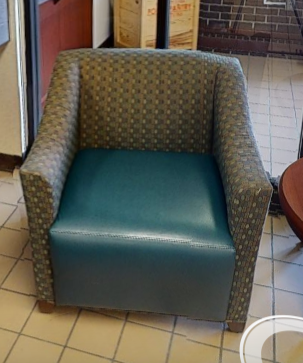 green lounge chair
