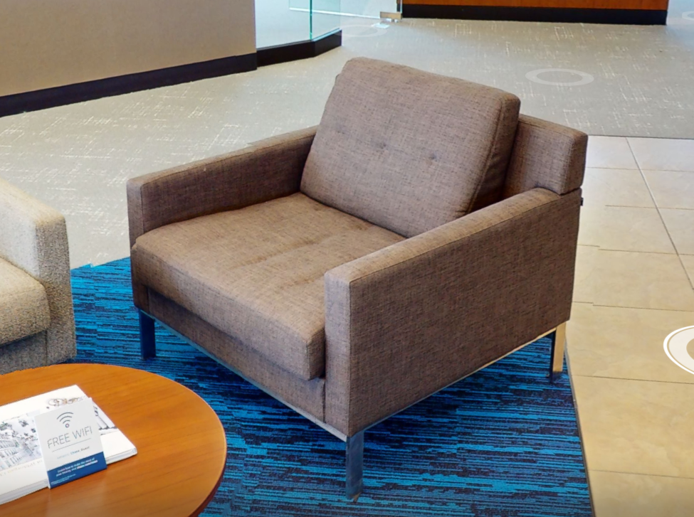 Brown lounge chair