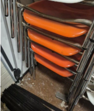 Orange Stacking Chair