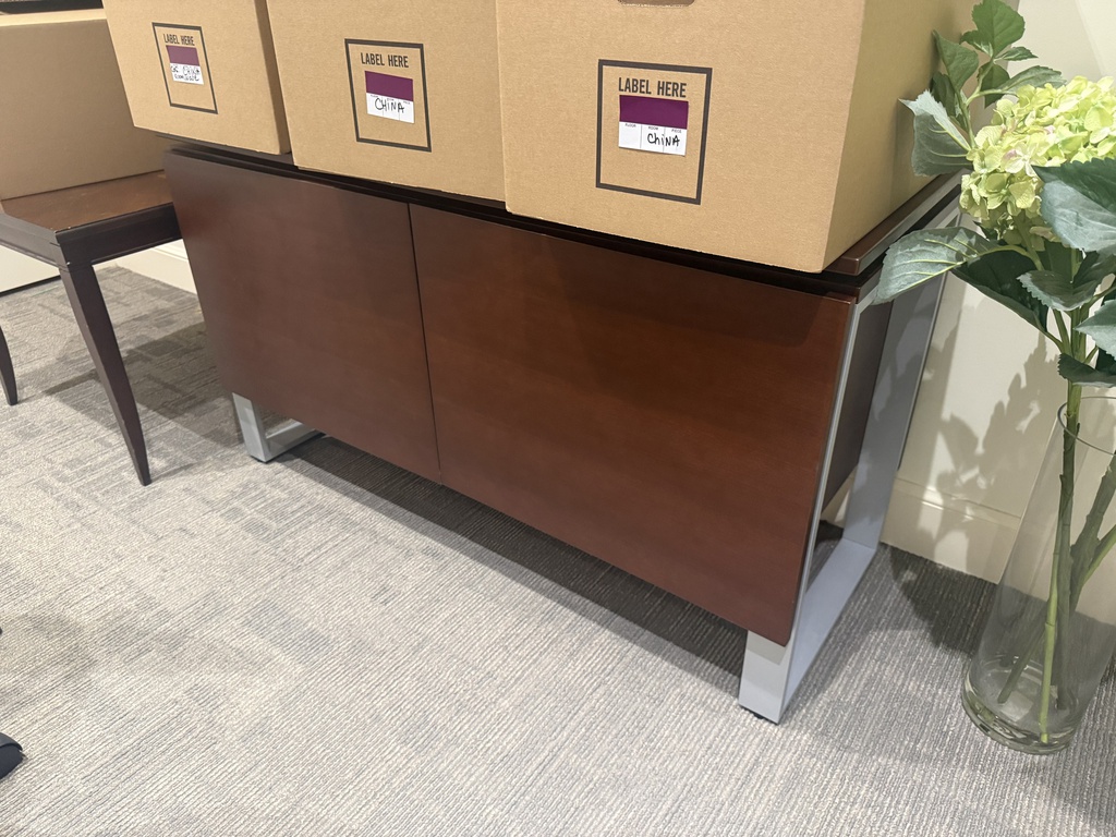 Credenza with Metal Legs