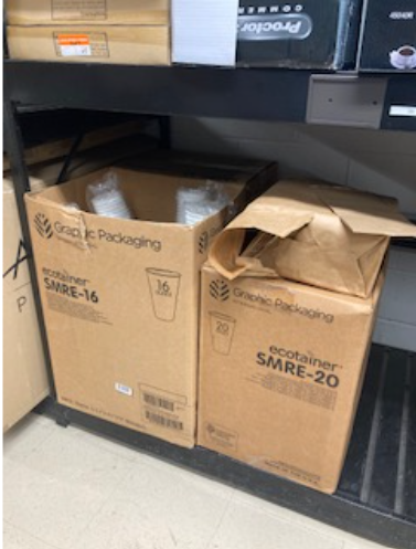 Boxes of Coffee Cups