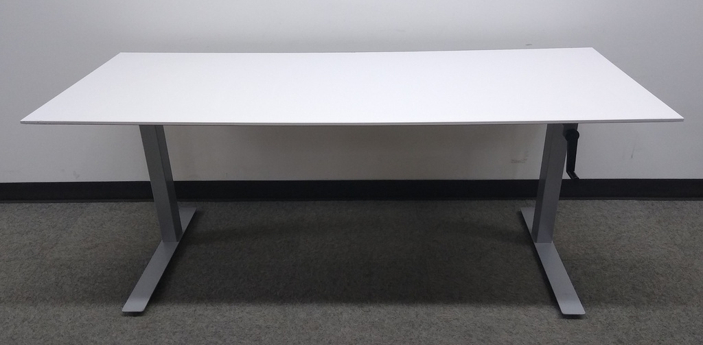 Desk, BLT, Knoll, 48x30, White, Crank Base