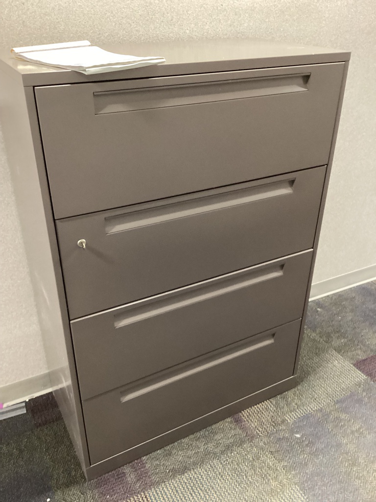 4 Drawer Lateral Dark Grey