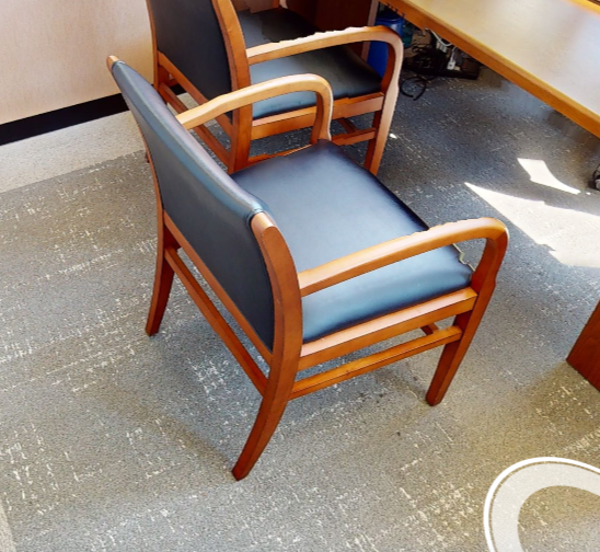 Black guest chair