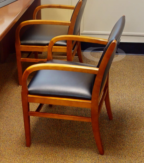 Black guest chair
