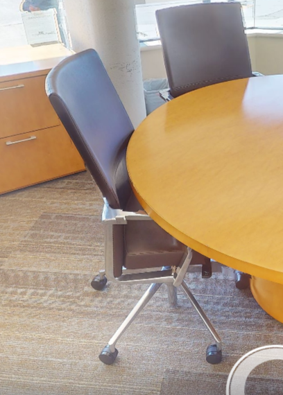 Tall mobile conference chair