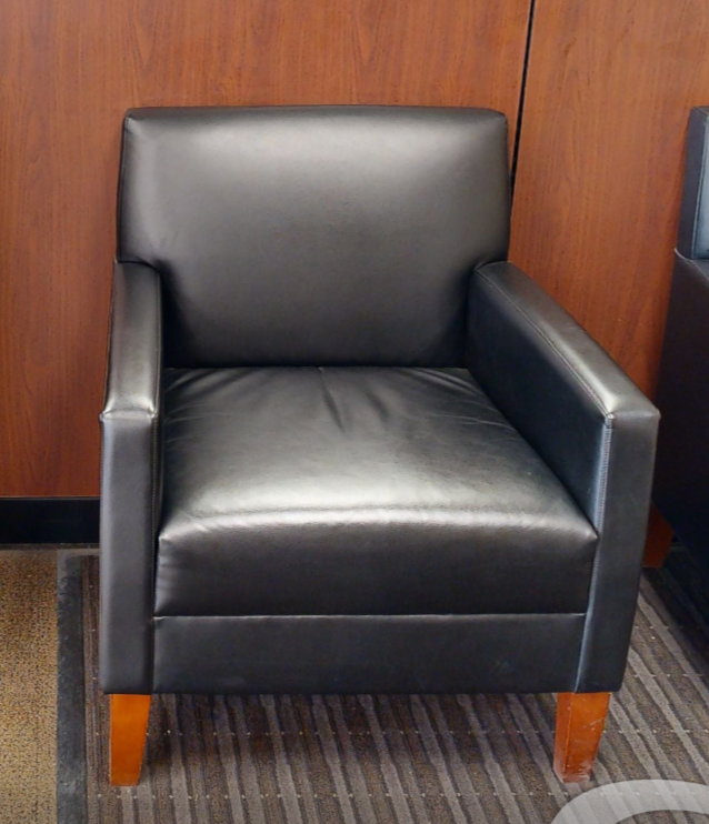 Black lounge chair