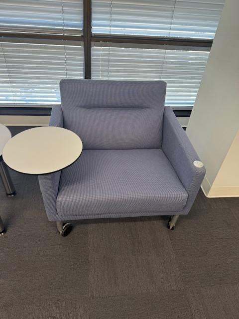 BLUE TABLET LOUNGE CHAIR