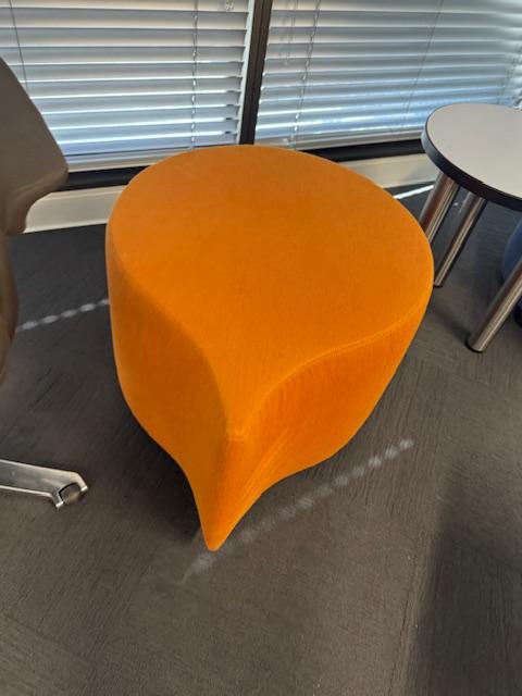 ORANGE OTTOMAN