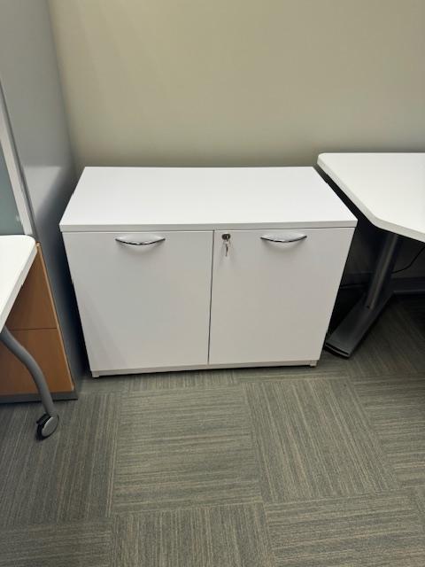 WHITE STORAGE CABINET