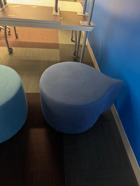BLUE OTTOMAN