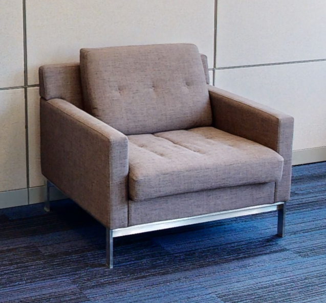 Brown lounge chair