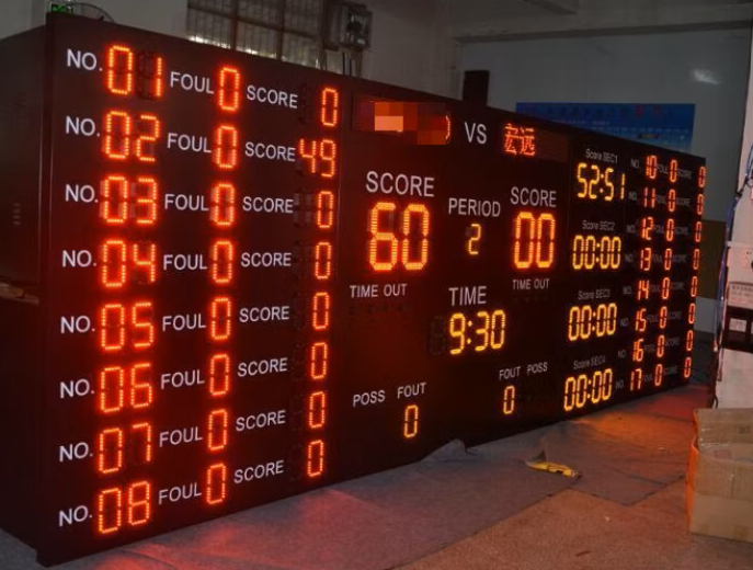 6 Lane Indoor LED Scoreboard(actual image may differ)