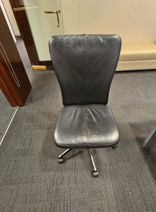 Black Leather Conference Chairs