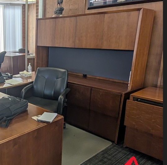 Wood  Credenza set with File cabinet