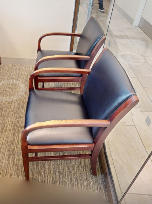 Black guest chair