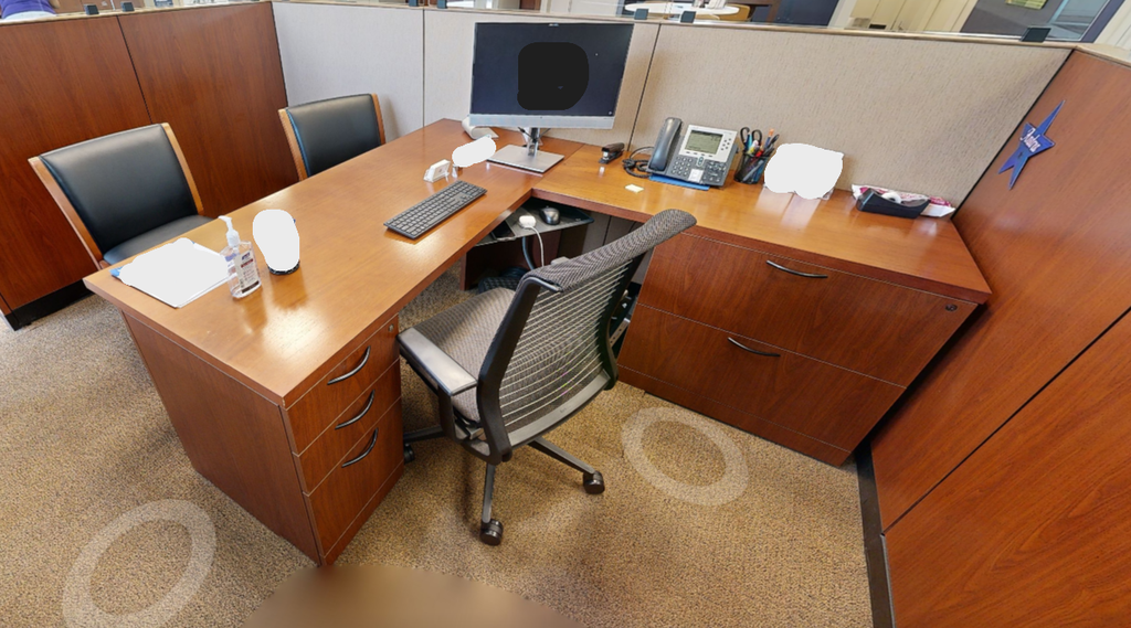 L-shaped desk
