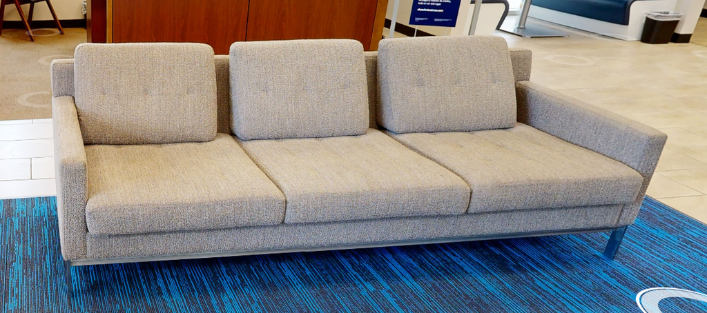 3 seat grey couch