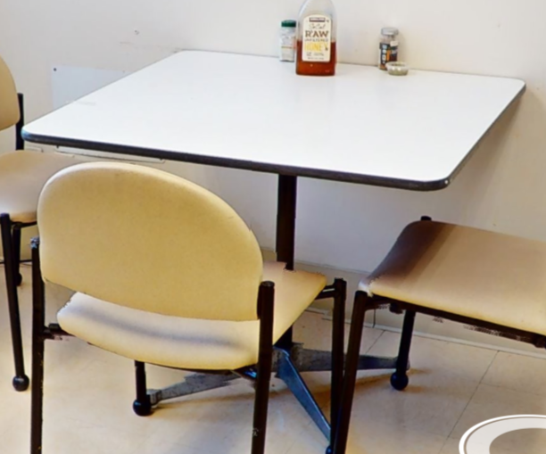 Square break table