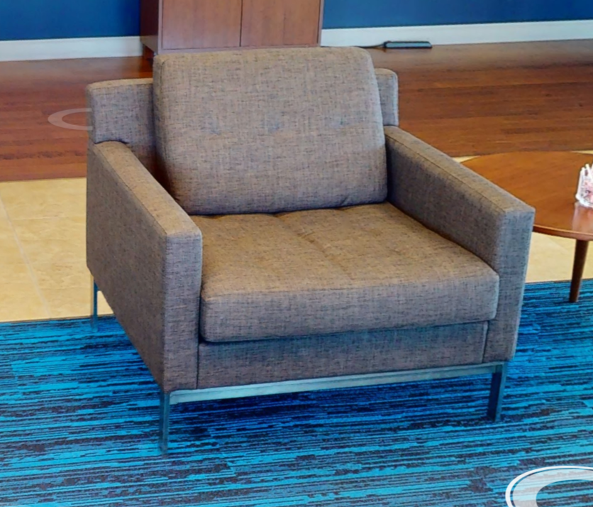Brown lounge chair