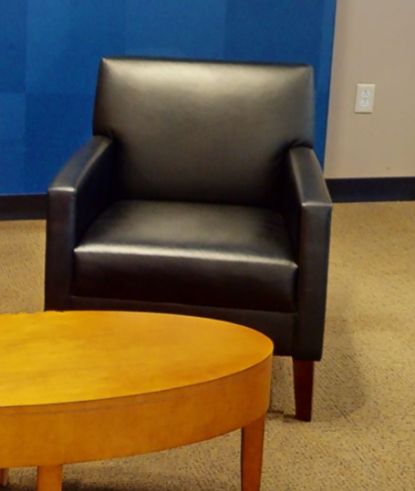 Black lounge chair